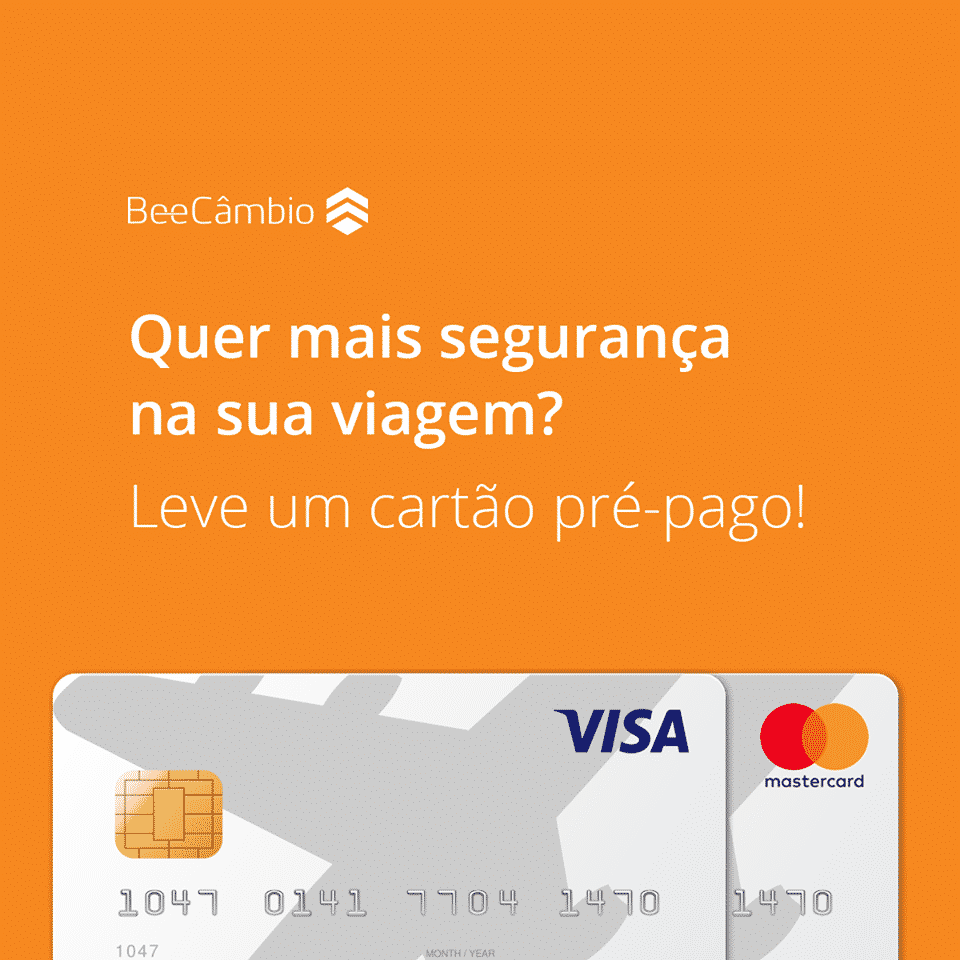 Travel Card Pré-Pago disponível na BeeCâmbio