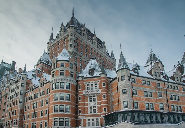 Chateau Frontenac, em Quebec: as temperaturas chegam a 40° Celsius negativos