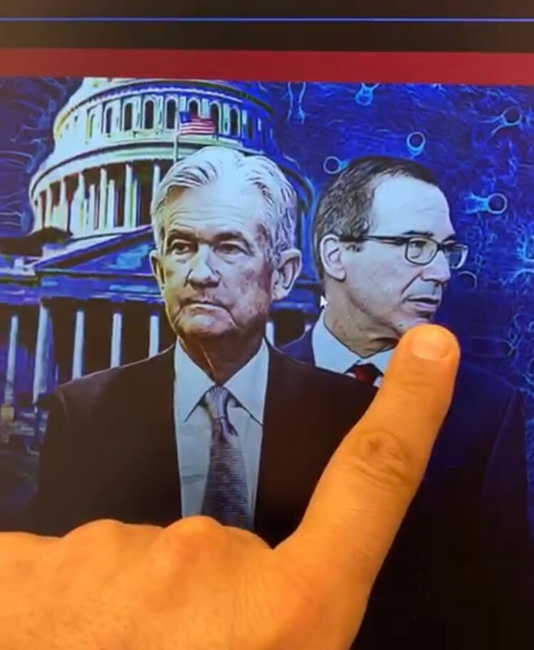 Jerome Powell e Steven Mnuchin, falam hoje para senado nos EUA