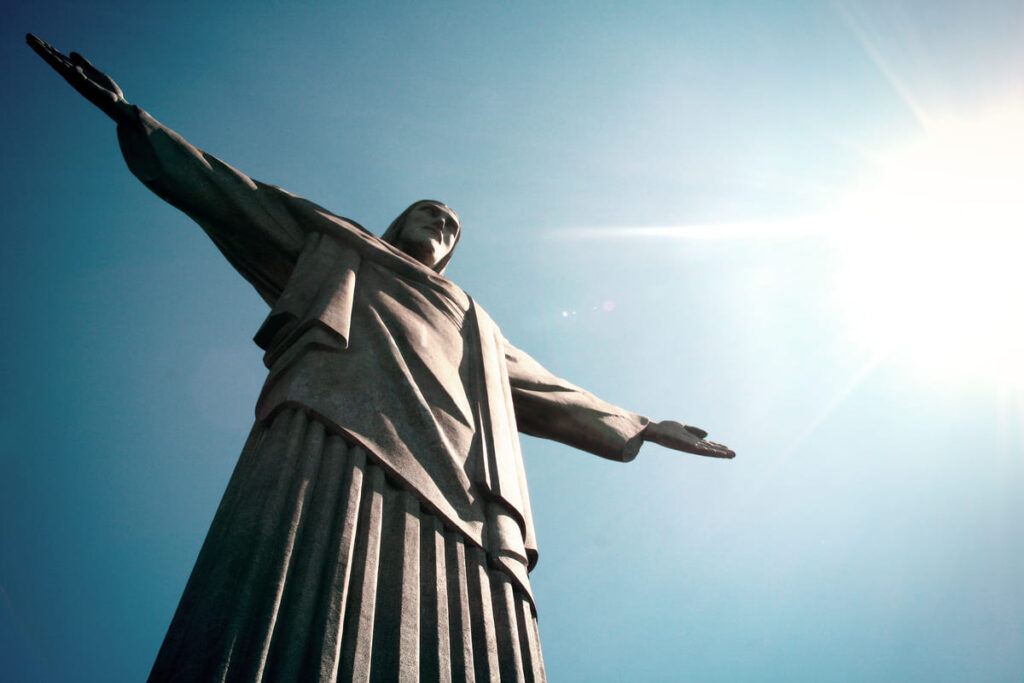 Foto do Cristo Redentor, um dos pontos turísticos mais visitados do mundo