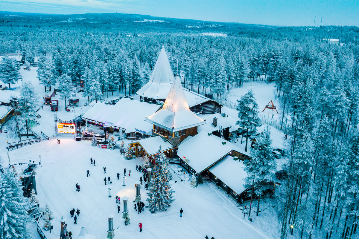 Imagem da Finlândia durante o inverno europeu