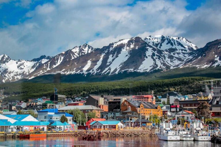 Costa da cidade de Ushuaia, Argentina