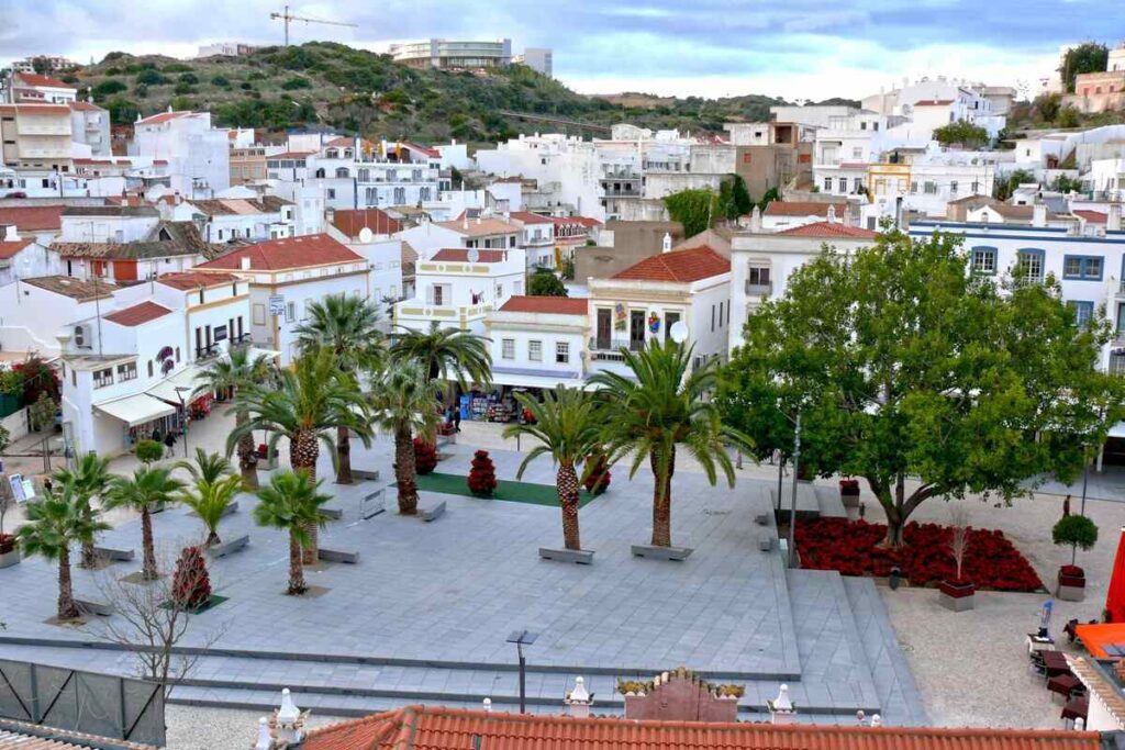 Ruas da cidade velha de Albufeira, Portugal