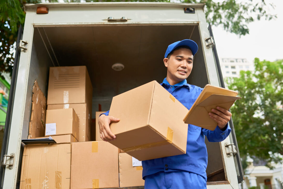 Correios entregando mercadorias pelo Packet Standard Importação.